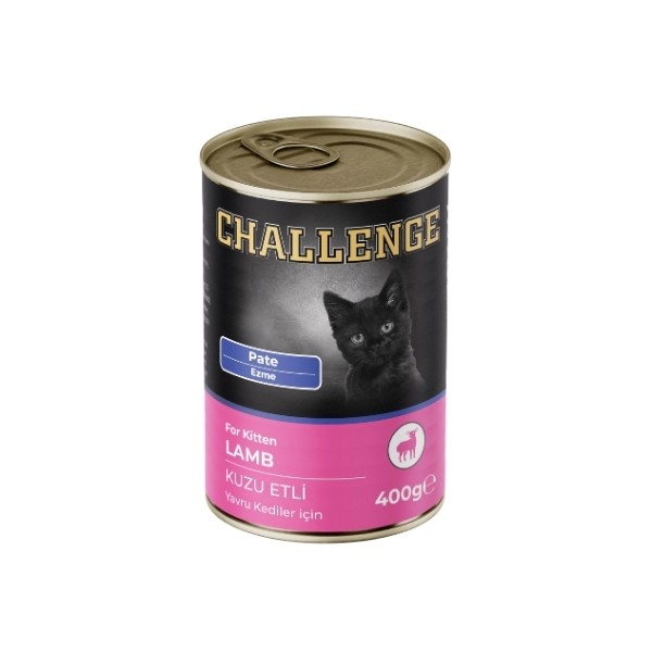 Challenge Pate Kuzu Etli Yavru Konserve Kedi Maması