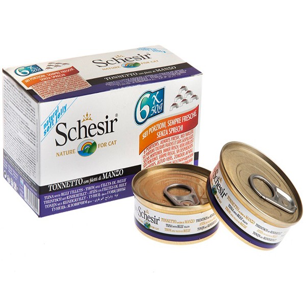 Schesir Multipack Biftekli Konserve Kedi Maması