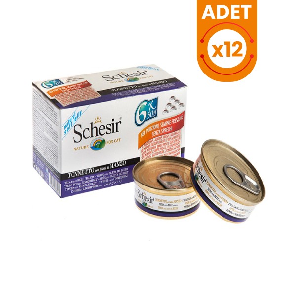 Schesir Multipack Biftekli Konserve Kedi Maması