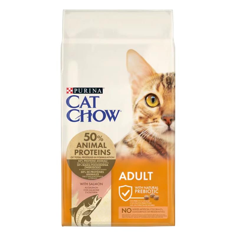 Purina Cat Chow Somonlu ve Ton Balıklı Yetişkin Kedi Maması