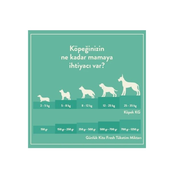 Kito Fresh Levrek Etli Hipoalerjenik Taze Köpek Yemeği