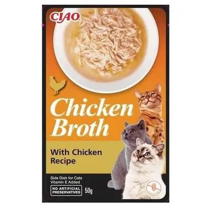 Ciao Chicken Churu Broth Tavuklu ve Tavuk Sulu Kedi Ödül Maması