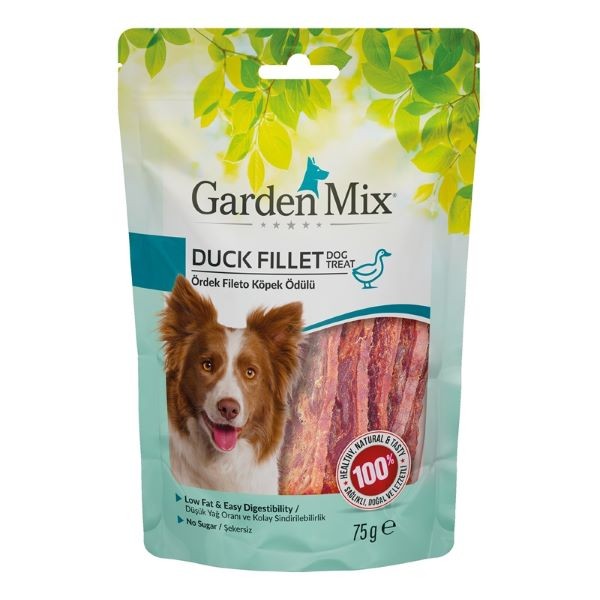 Garden Mix Ördekli Fileto Düşük Yağlı Şekersiz Köpek Ödül Maması