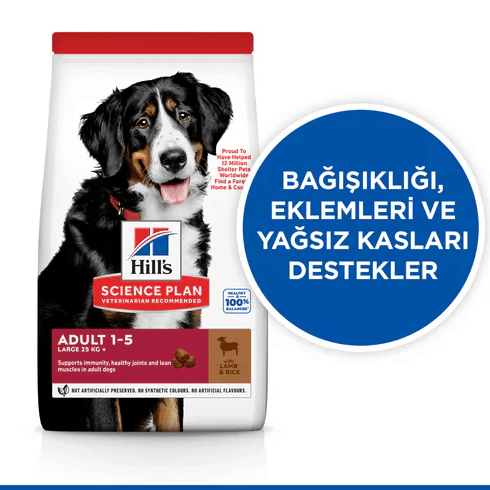 Hills Büyük Irk Kuzu Etli Yetişkin Köpek Maması