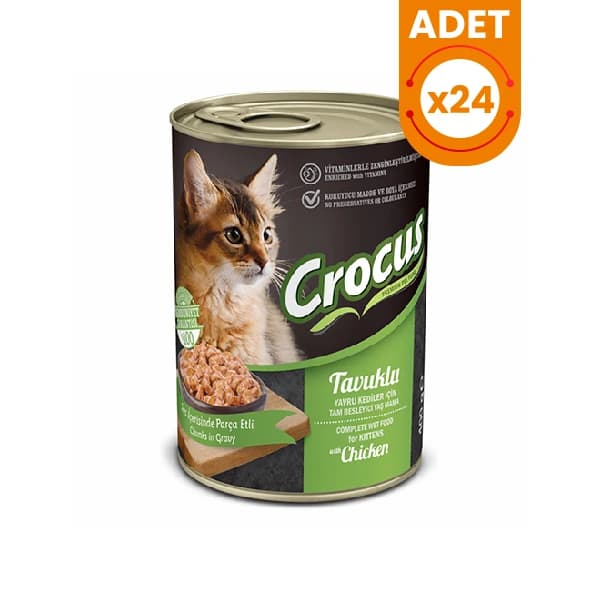 Crocus Tavuklu Yavru Kedi Yaş Maması