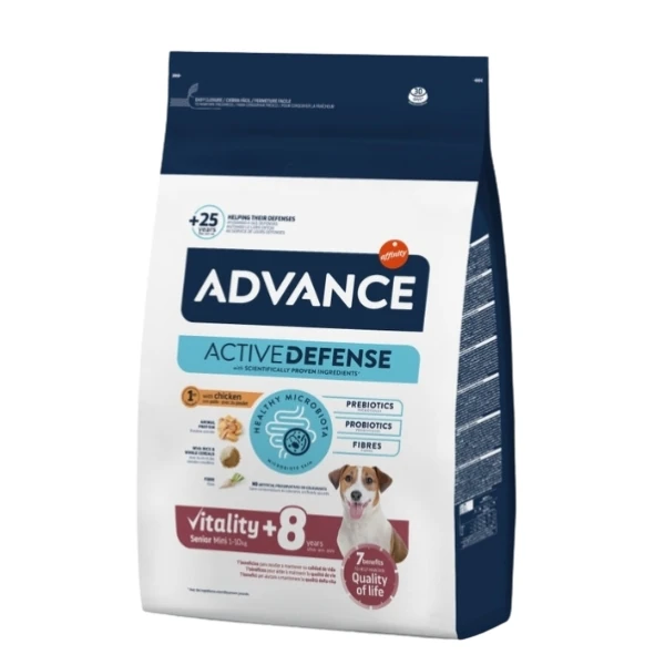 Advance Senior Mini Tavuklu Küçük Irk Yaşlı Köpek Maması - 7.5 Kg