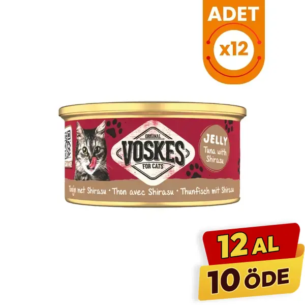 Voskes Ton Balığı ve Şirasu Yetişkin Konserve Kedi Maması