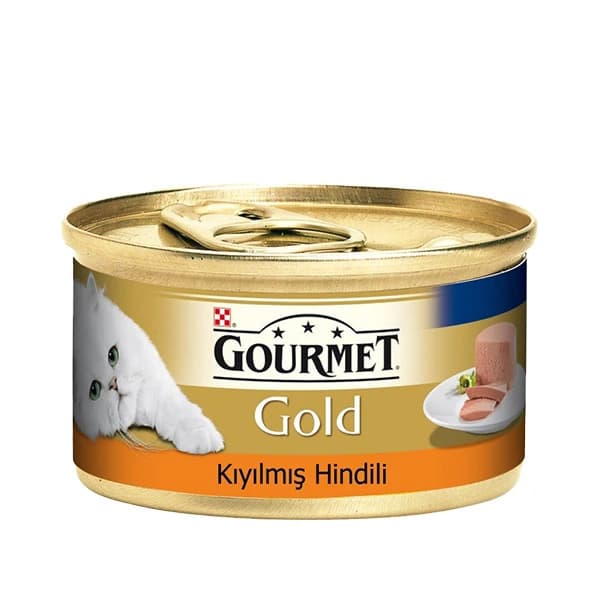 Gourmet Gold Kıyılmış Hindili Yetişkin Konserve Kedi Maması