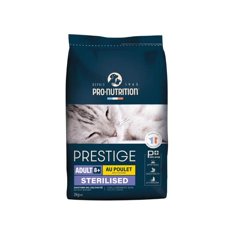 Pro Nutrition Prestige 8+ Kısırlaştırılmış Tavuklu Yetişkin Kedi Maması 2 KG 2kg