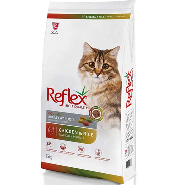Reflex Adult Renkli Taneli Tavuklu Yetişkin Kedi Maması - 15 Kg
