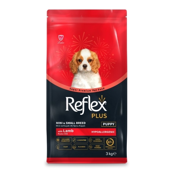 Reflex Plus Kuzu Etli Mini ve Küçük Irk Yavru Köpek Maması