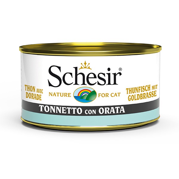 Schesir Jöle İçerisinde Ton Balıklı ve Çipuralı Konserve Kedi Maması