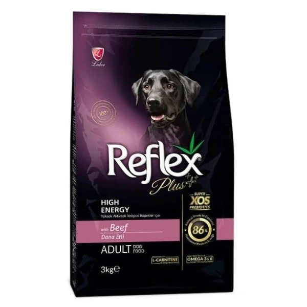 Reflex Plus Biftekli High Energy Yetişkin Köpek Maması