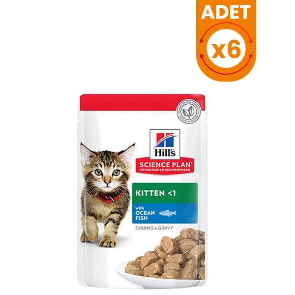 Hills Kitten Okyanus Balıklı Pouch Yavru Konserve Kedi Maması