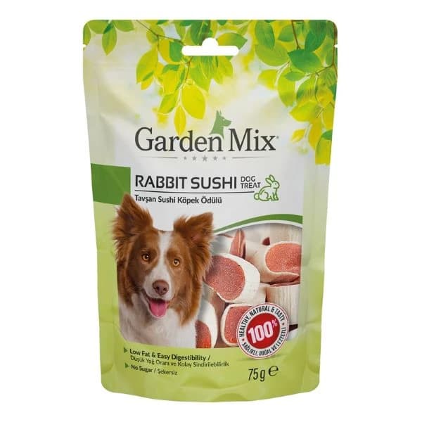 Garden Mix Tavşan Sushi Düşük Yağlı Şekersiz Köpek Ödül Maması