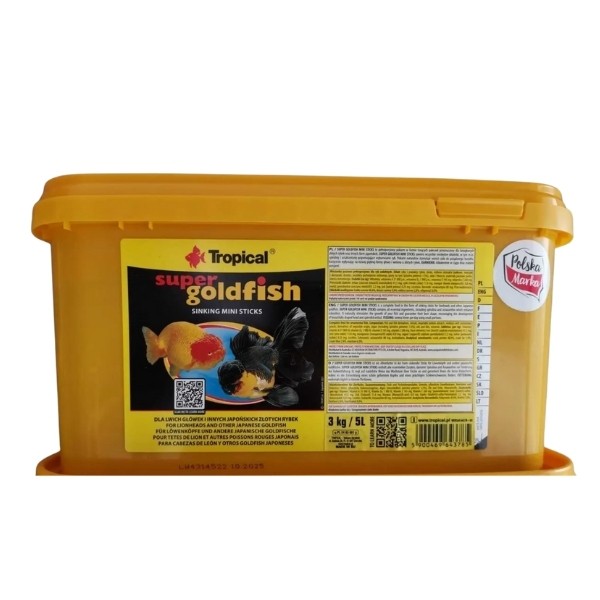 Tropical Süper Goldfish Mini Sticks Japon Balıkları için Çubuk Balık Yemi