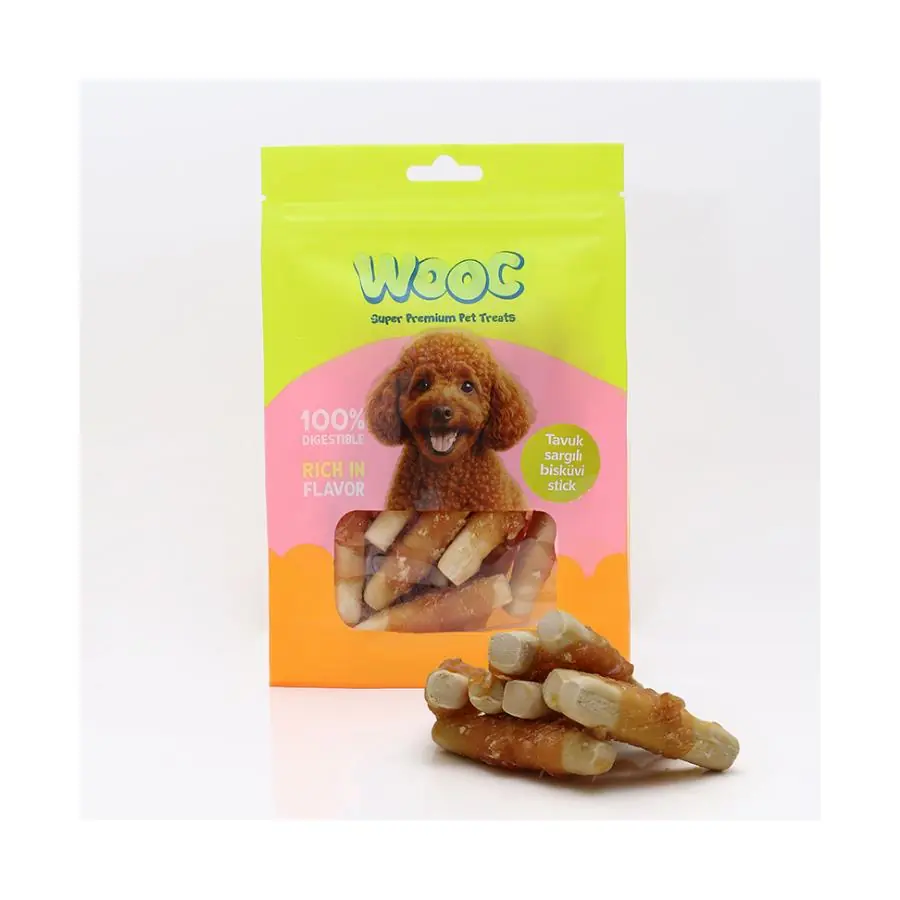 Wooc Tavuk Sargılı Bisküvi Stick Köpek Ödülü