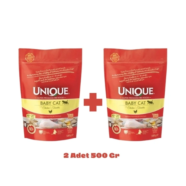 Unique Baby Cat Tavuklu Yavru Kedi Maması - 2x500 Gr