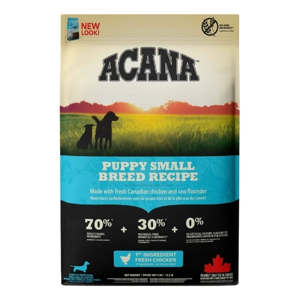 Acana Puppy Small Tahılsız Tavuklu ve Balıklı Küçük Irk Yavru Köpek Maması - 6 Kg