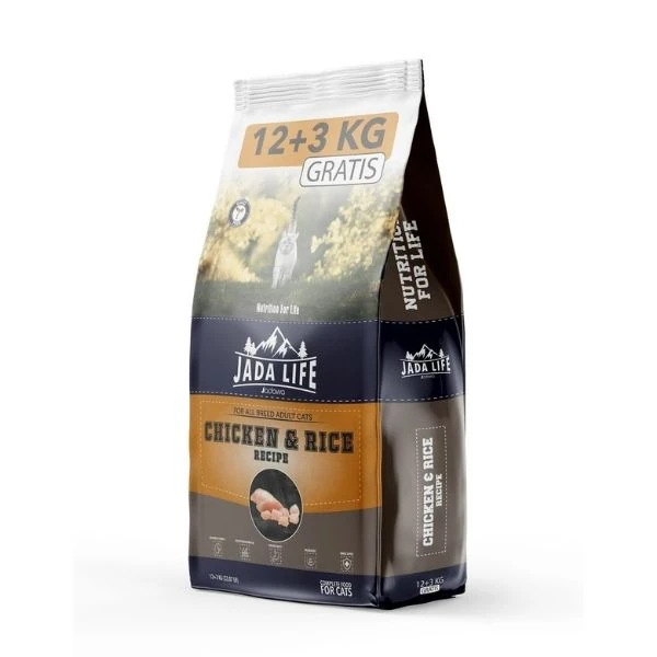 Jadawa Jada Life Premium Tavuklu Yetişkin Kedi Maması - 12+3 Kg Hediyeli