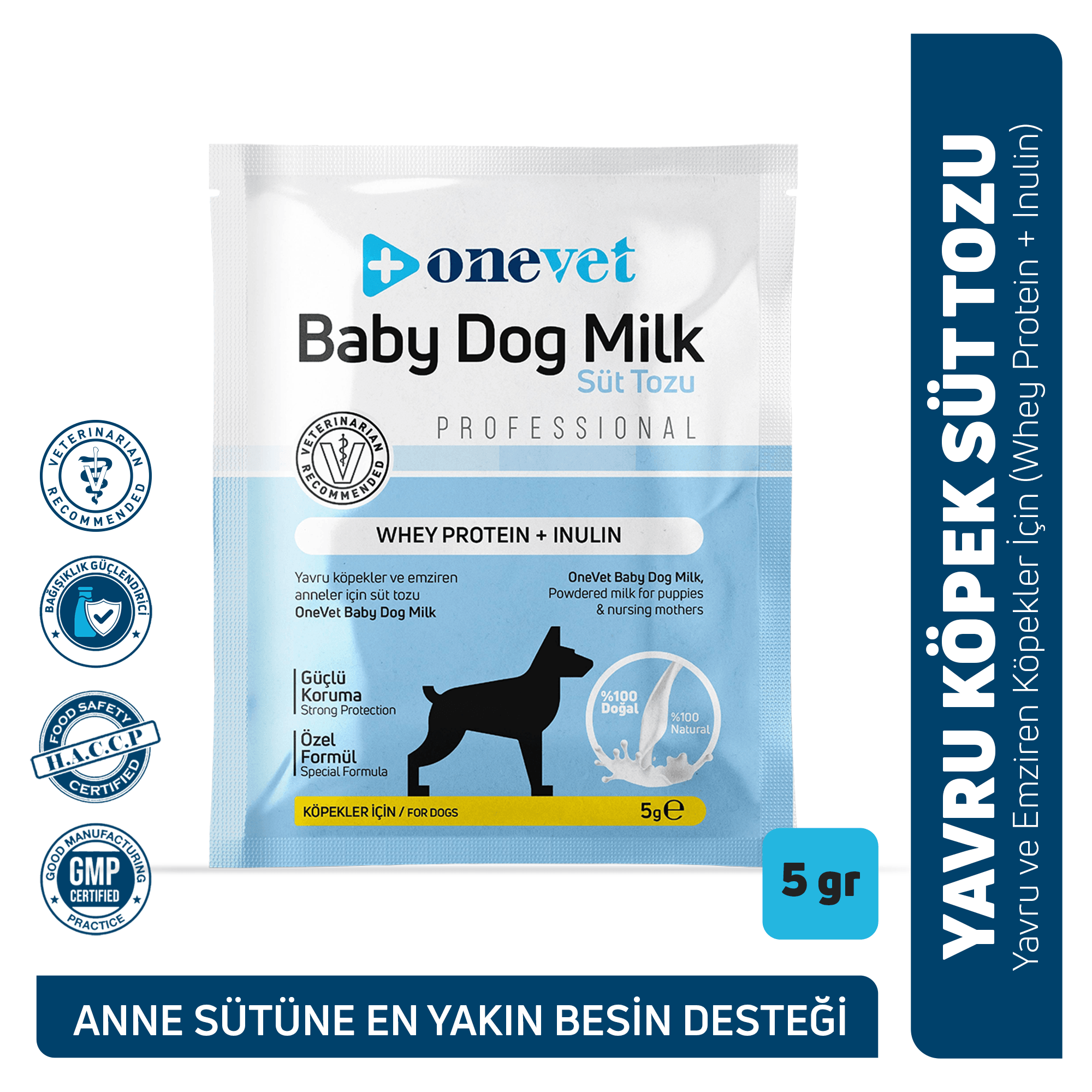 OneVet Baby Dolg Milk Sindirim ve Büyüme Destekleyici Yavru ve Anne Köpek Süt Tozu