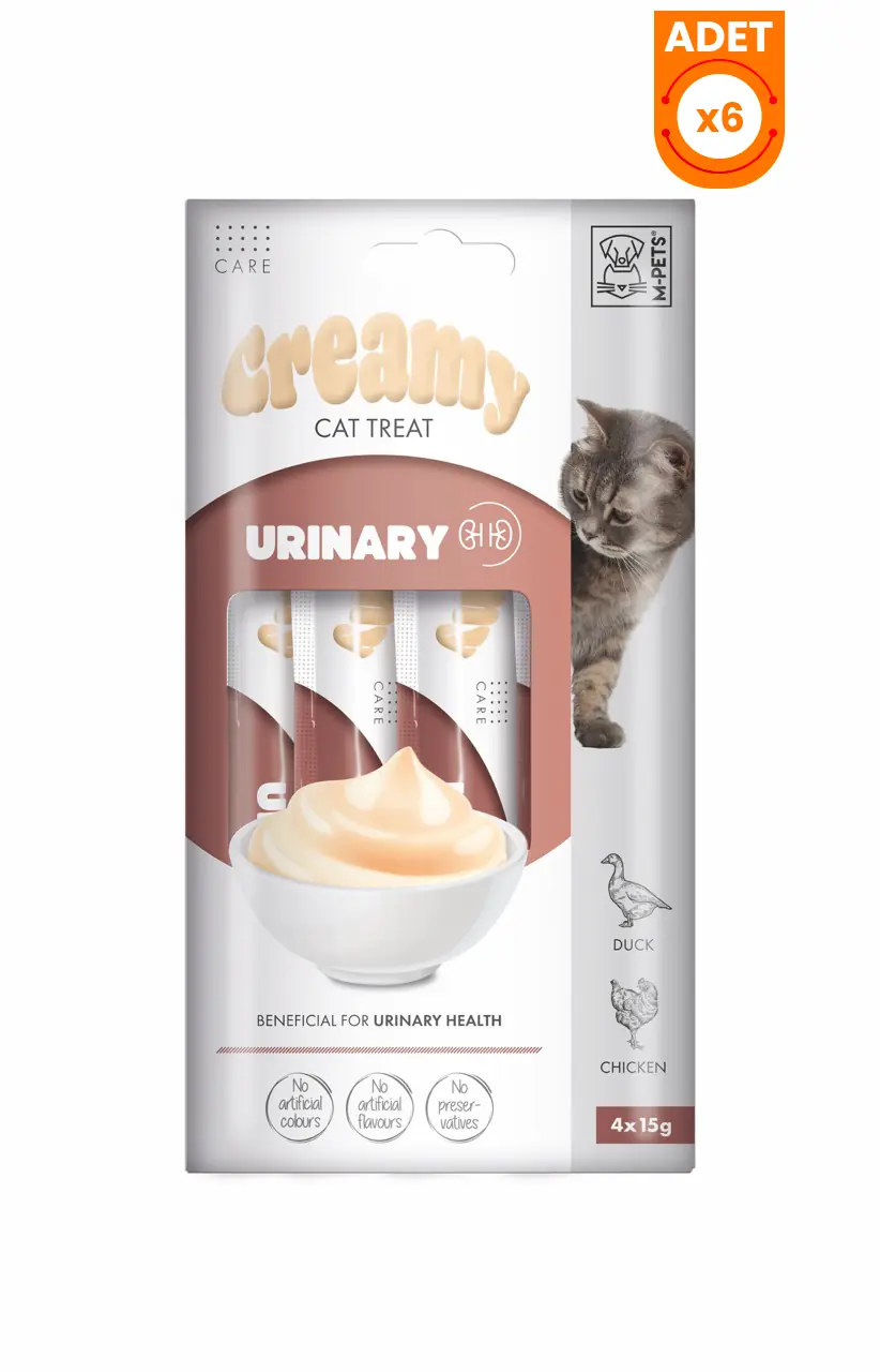 M-Pets Tavuk ve Ördek Etli Üriner Sistem Destekleyici Sıvı Kedi Ödül Maması