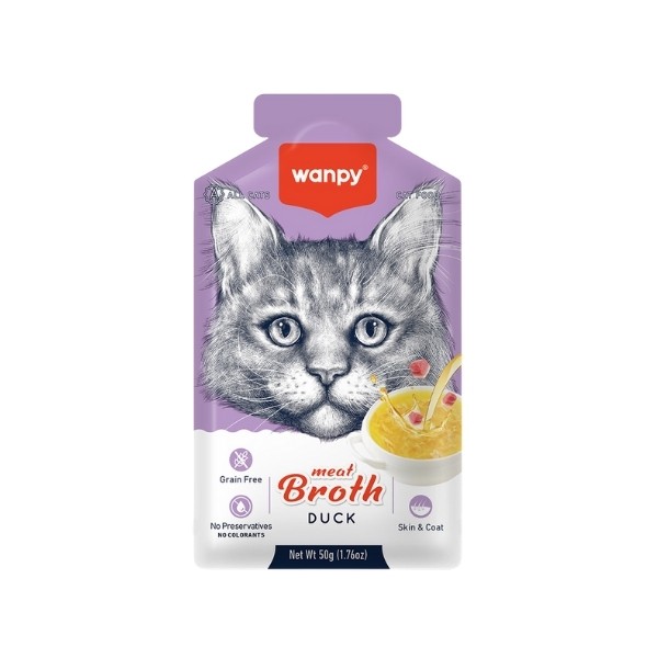 Wanpy Ördek Etli Tahılsız Kedi Çorbası