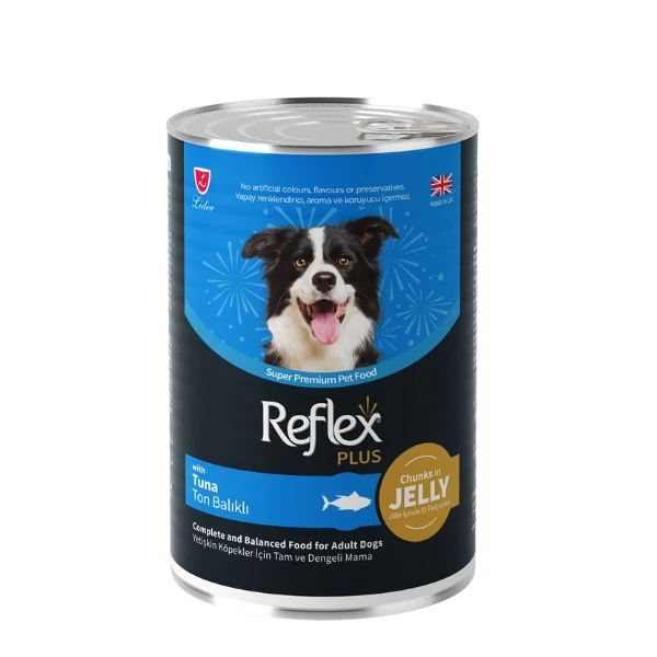 Reflex Plus Jöle İçinde Ton Balıklı Yetişkin Konserve Köpek Maması - 1 Adet 400 Gr