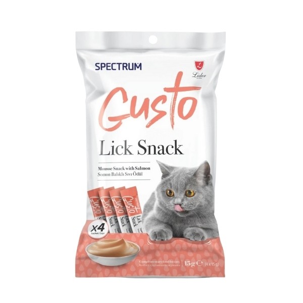 Spectrum Gusto Lick Snack Somonlu Sıvı Kedi Ödül Maması