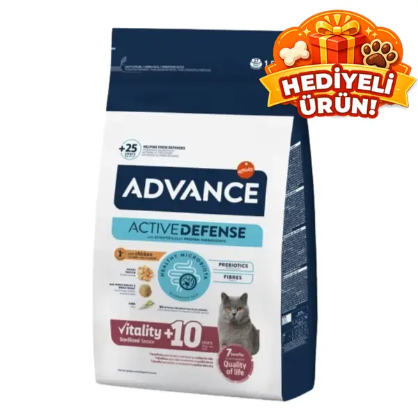 Advance Sterilised Senior +10 Yaş Kısırlaştırılmış Yaşlı Kedi Maması