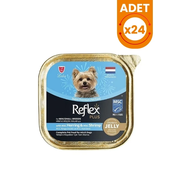Reflex Plus Ringa Balıklı ve Karidesli Küçük Irk Konserve Yetişkin Köpek Maması - 24 Adet 85 Gr