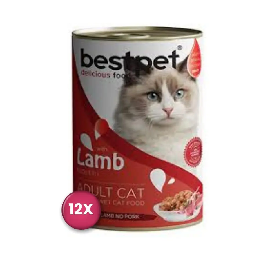Bestpet Kuzu Etli Konserve Yetişkin Kedi Maması