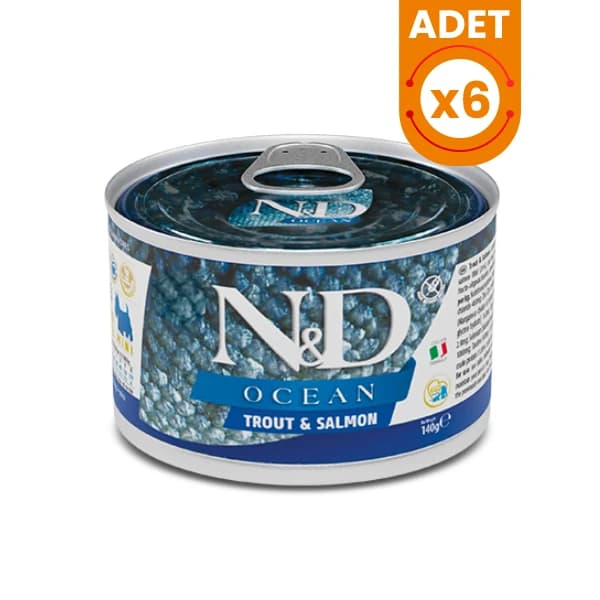 N&D Ocean Alabalık ve Somonlu Mini Irk Konserve Yaş Köpek Maması {'id': 'fb7f52c5-a5dd-4b4d-aaa1-5843af23089f', 'name': '140 Gr', 'colorCode': '', 'thumbnailImageId': '', 'variantTypeId': '441e88da-dca6-4a8d-87d4-d09e059ec0d0'} {'id': 'cccf5985-f52a-4d07-8c33-50cc2bf5ab27', 'name': '12 Adet', 'colorCode': '', 'thumbnailImageId': '', 'variantTypeId': '9fdea2e5-dd25-4cce-b6e6-eaf819769ee6'}