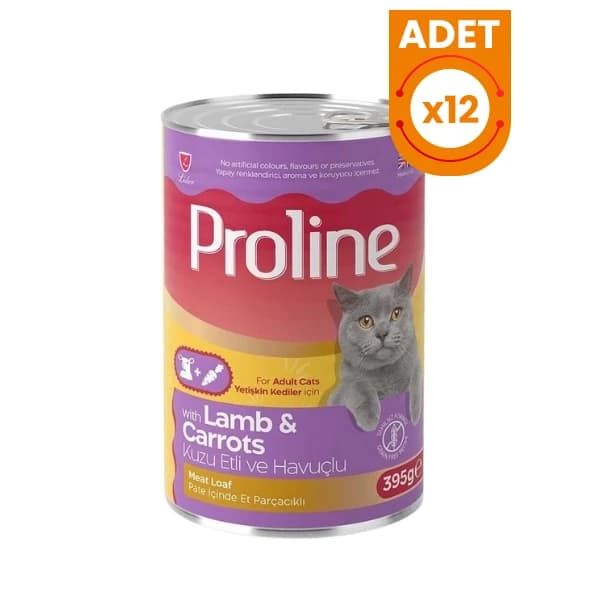 Pro Line Proline Pate İçinde et Parçacıklı Kuzu Etli ve Havuçlu Yetişkin Konserve Kedi Maması