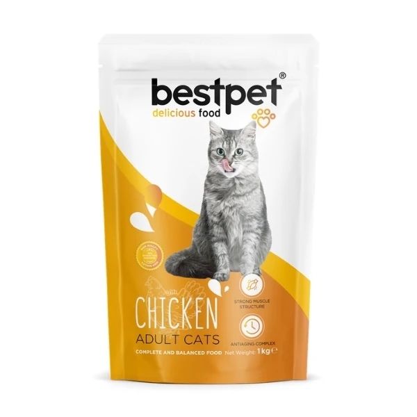 Bestpet Tavuklu Pirinçli Yetişkin Kedi Maması - 1 Kg