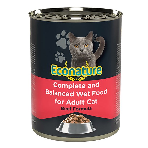 Econature Sığır Etli Yetişkin Konserve Kedi Maması