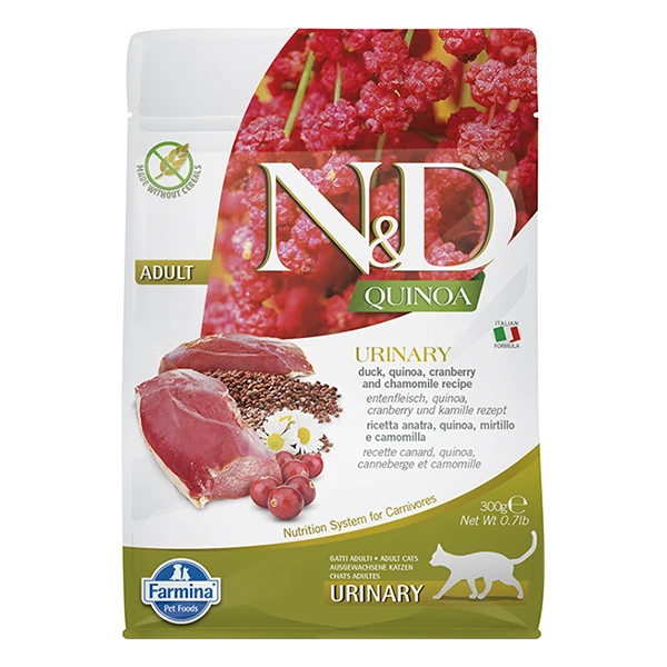 N&D Quinoa Urinary Ördekli Yetişkin Kedi Maması - 300 Gr