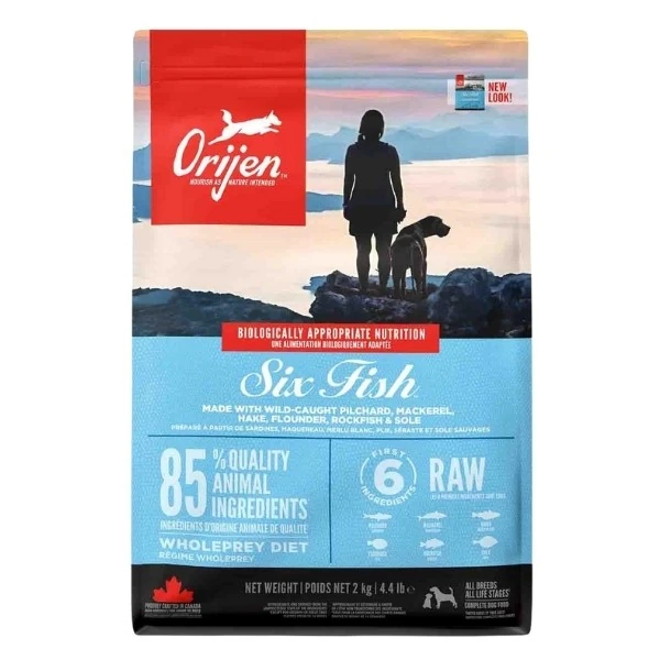 Orijen Six Fish Tahılsız Balık Yavru ve Yetişkin Köpek Maması