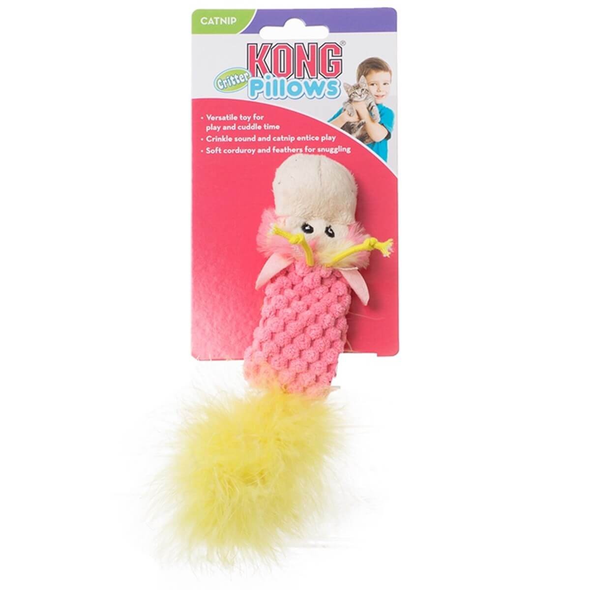 Kong Catnipli ve Tüylü Yastık Kedi Oyuncağı