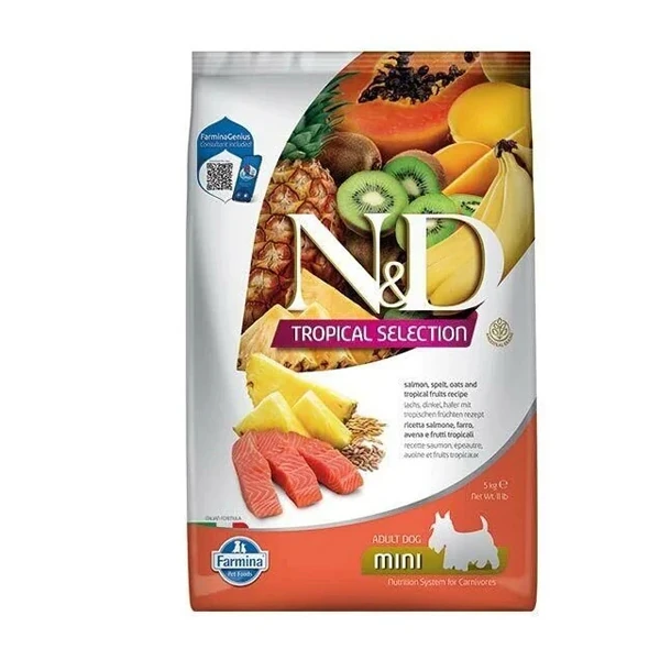 N&D Tropical Selection Somonlu ve Tropical Meyveli Mini Irk Yetişkin Köpek Maması