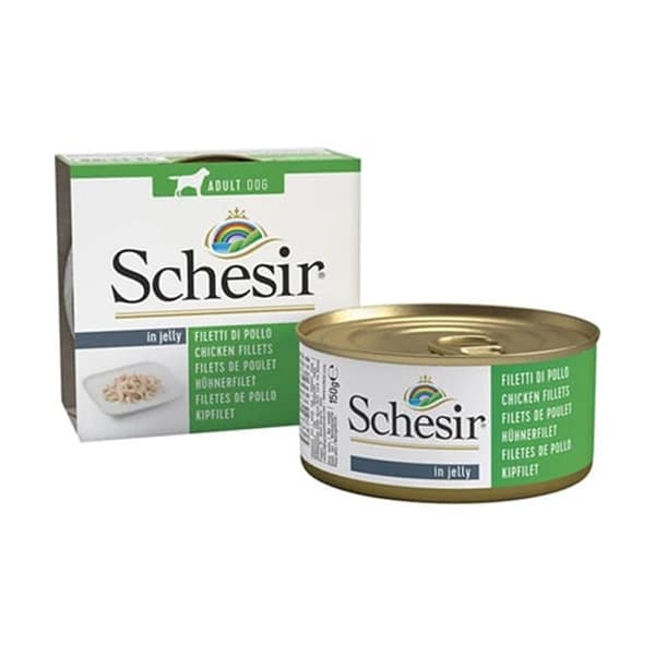 Schesir Jelly Pouch Tavuklu Fileto Konserve Yetişkin Köpek Maması