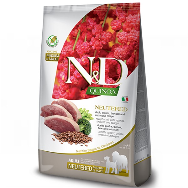 N&D Quinoa Ördekli Büyük ve Orta Irk Kısırlaştırılmış Köpek Maması