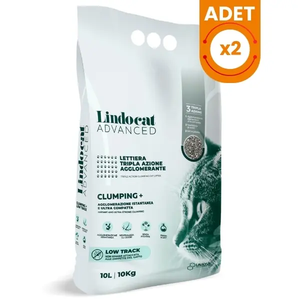 Lindocat Advanced Pati İzi Bırakmayan Ekstra Topaklanan Özel Karışım Kedi Kumu