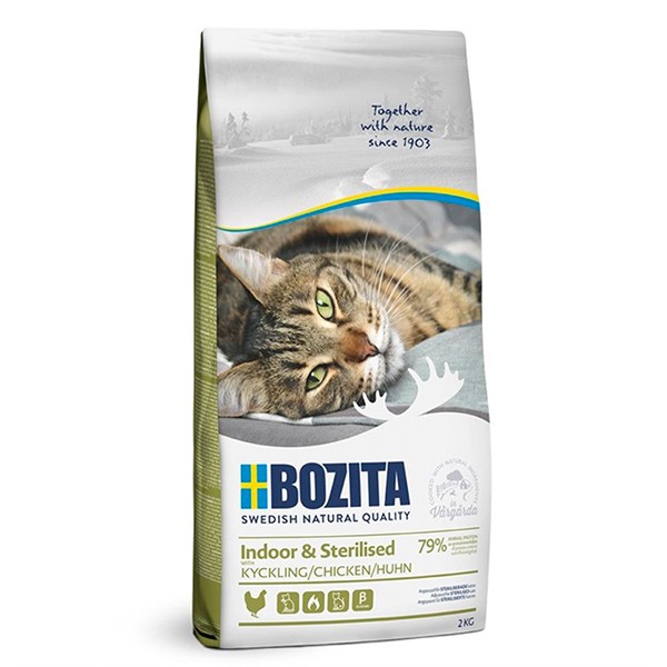 Bozita Adult İndoor Tavuklu Kısırlaştırılmış Yetişkin Kedi Maması