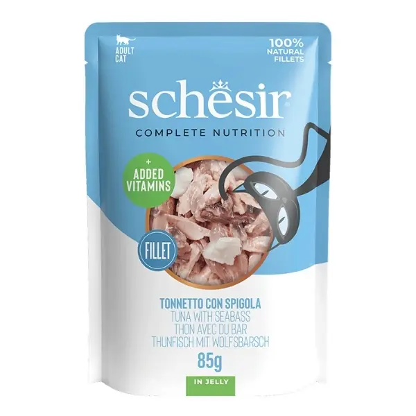Schesir Adult Tuna and Sea Bass in Jelly