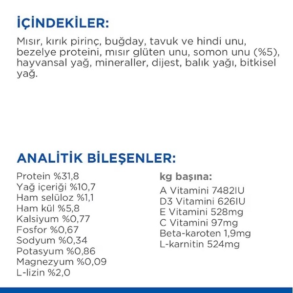 Hills Somonlu Kısırlaştırılmış Yetişkin Kedi Maması
