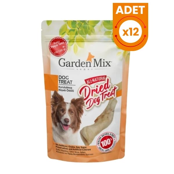 Garden Mix Kurutulmuş Kuzu Paça Tekli Köpek Ödül Maması