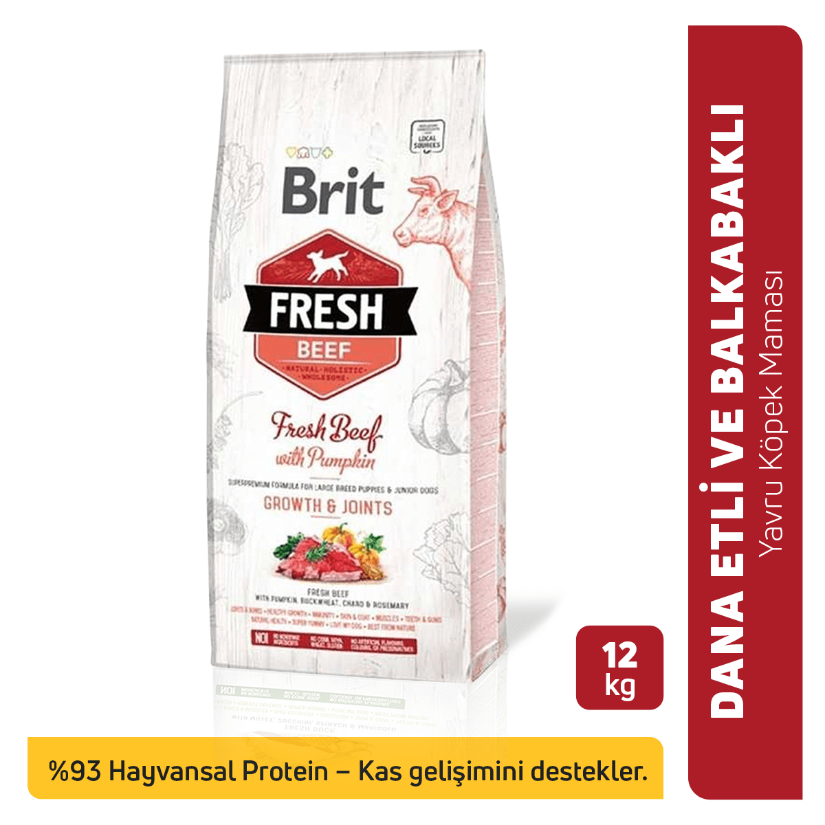 Brit Fresh Sığır Etli ve Balkabaklı Yavru Köpek Maması