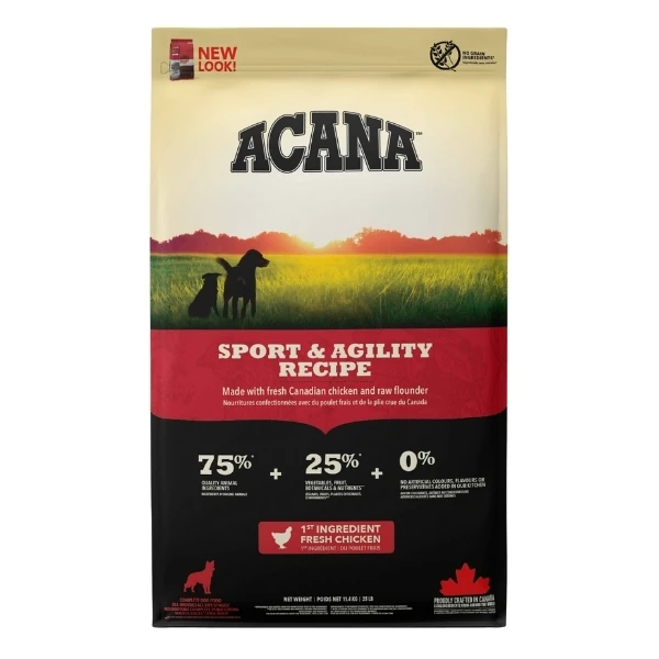 Acana Sport Agility Tavuk ve Balıklı Tahılsız Yetişkin Köpek Maması - 11.4 Kg