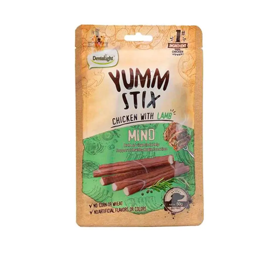 Dentalight Yumm Stick Mind Tavuklu ve Kuzu Etli Köpek Ödül Çubuğu